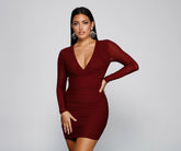Date Night Ready Ruched Mini Dress